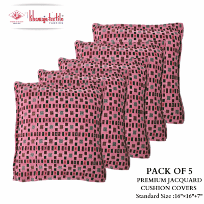 Pack of Five Check Cushion Covers 1