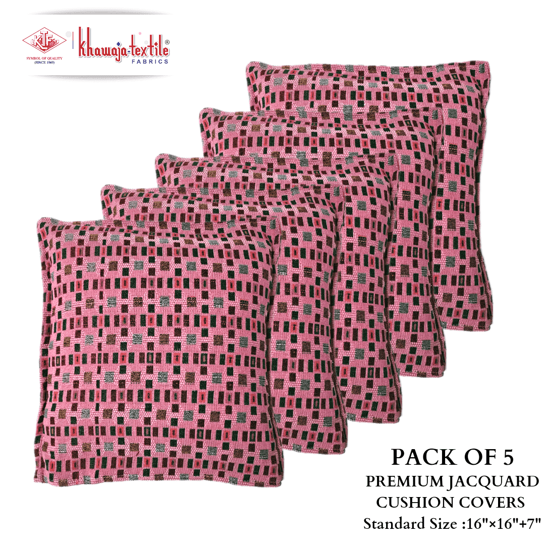 Pack of Five Check Cushion Covers 1