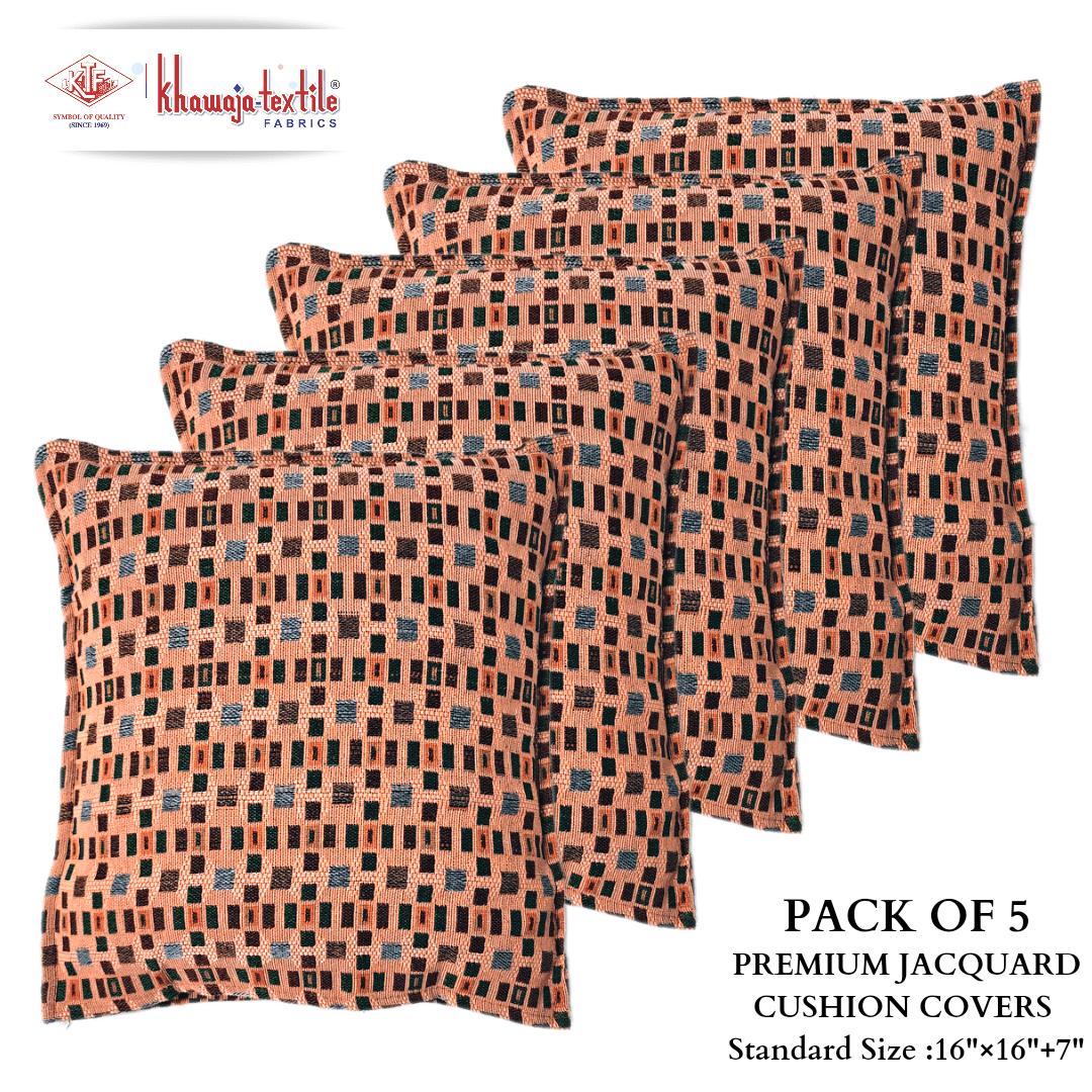 Pack of Five Check Cushion Covers 3