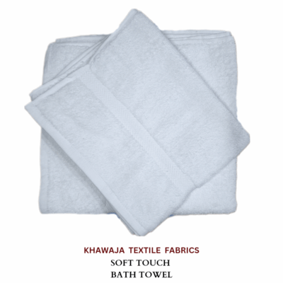 Pearl White Cotton Large Bath Towel 27"×54"