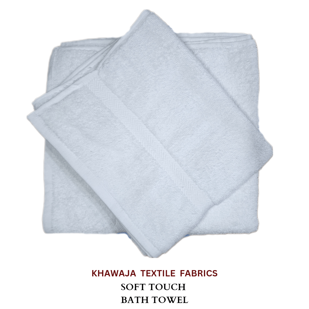 Pearl White Cotton Large Bath Towel 27″×54″