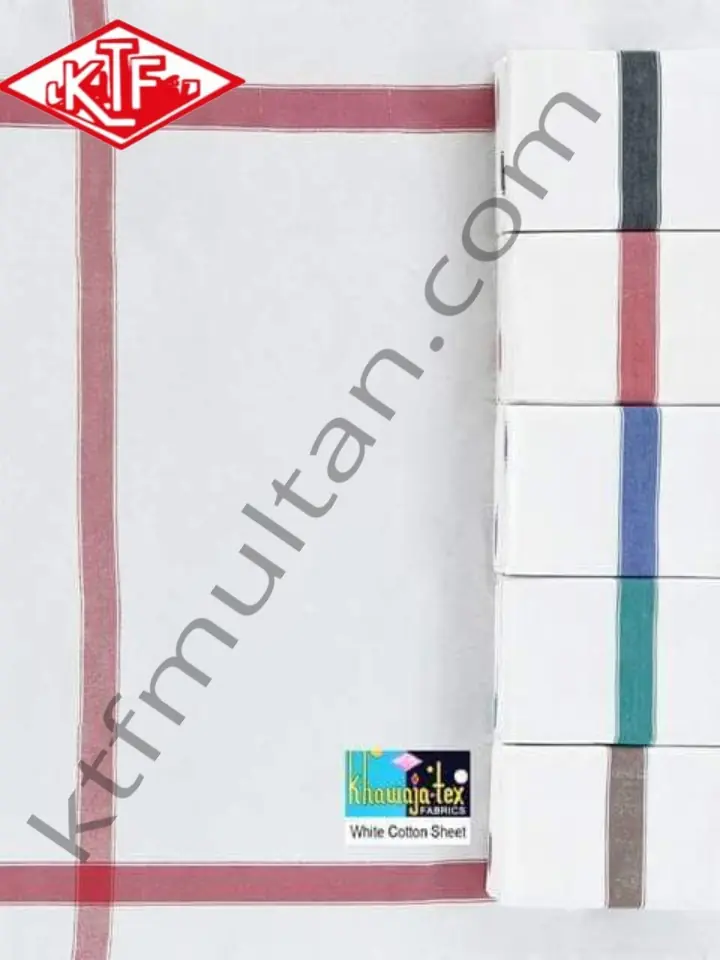 White Sheet Khawaja Tex Fabrics Multan