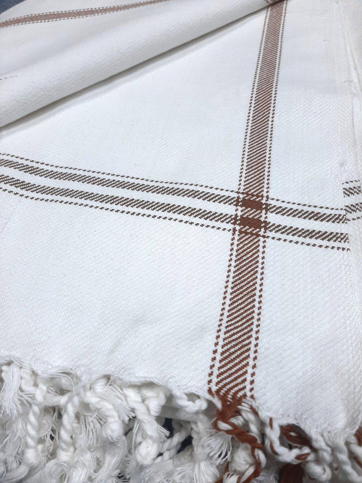 Pair of Pure Cotton White Khais #3