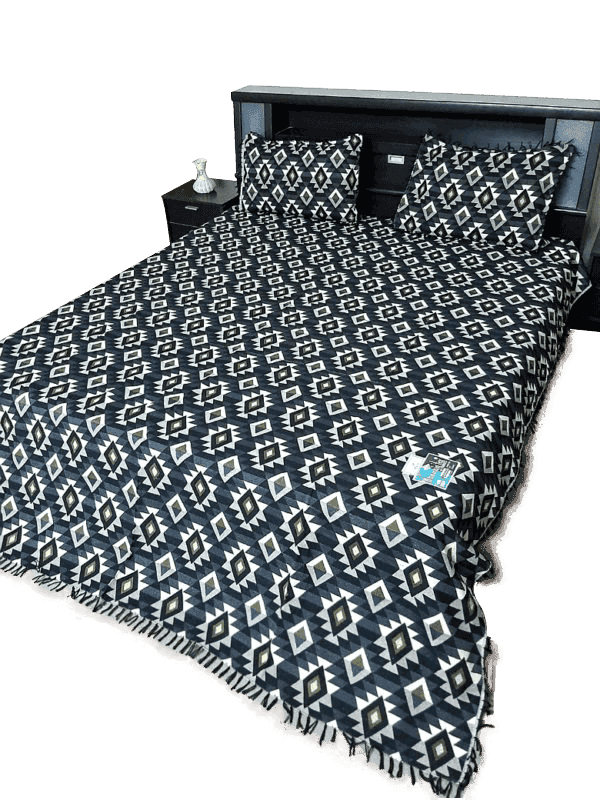 King Size Multani Bedsheet Khawaja Textile Plain A