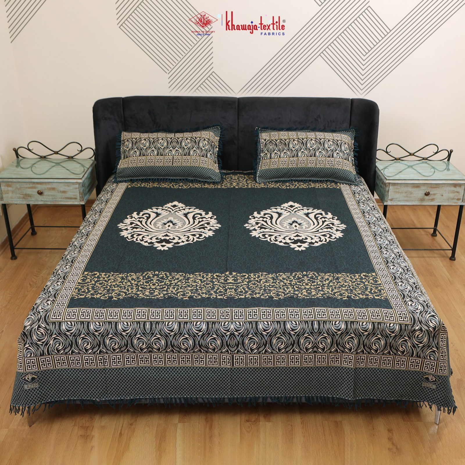 King Size Gultex Bedsheet Laser 3 – King, Sea Green