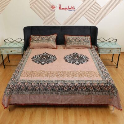 King Size Multani Bedsheet Khawaja Textile Laser 3b – King, Orange thumbnail