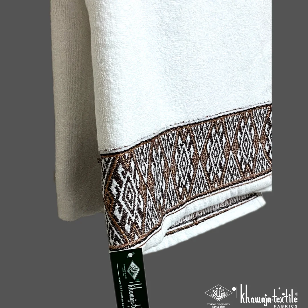 Pure Cotton White 600 GSM Towel