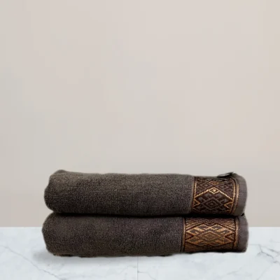 a stack of brown towels dark grey and brown towels bath towel 600 gsm towel