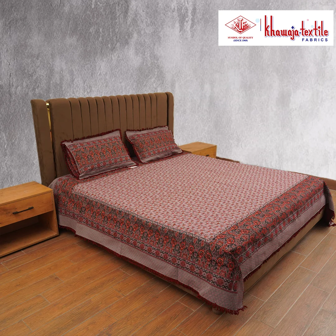 King Size Khawaja Bedsheet Multiborder