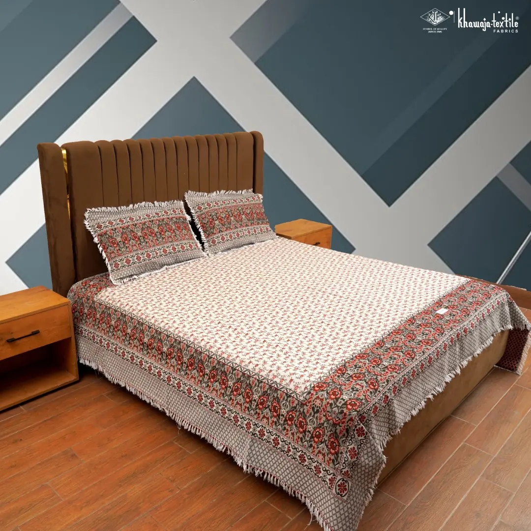 King Size Khawaja Bedsheet Multiborder