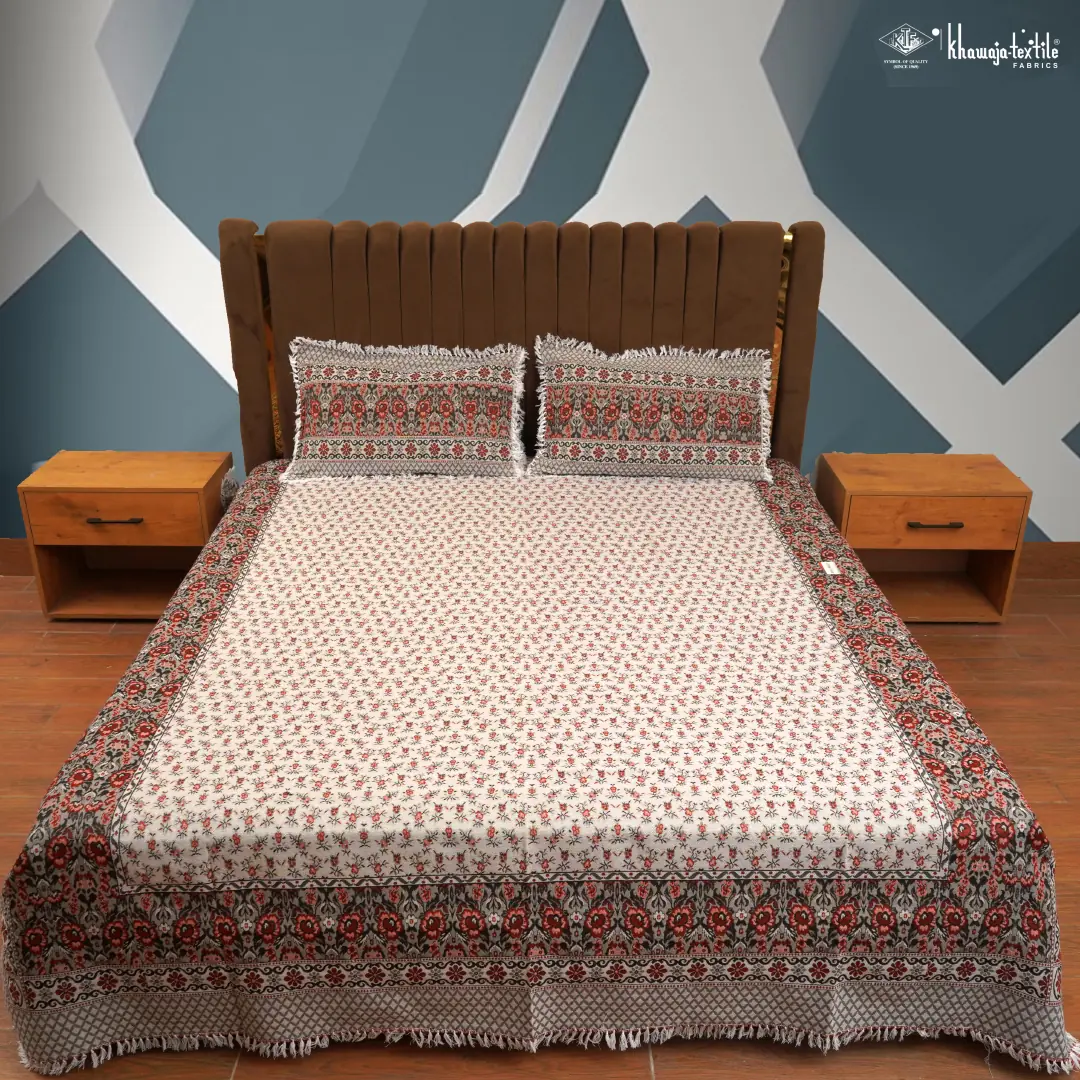 King Size Khawaja Bedsheet Multiborder