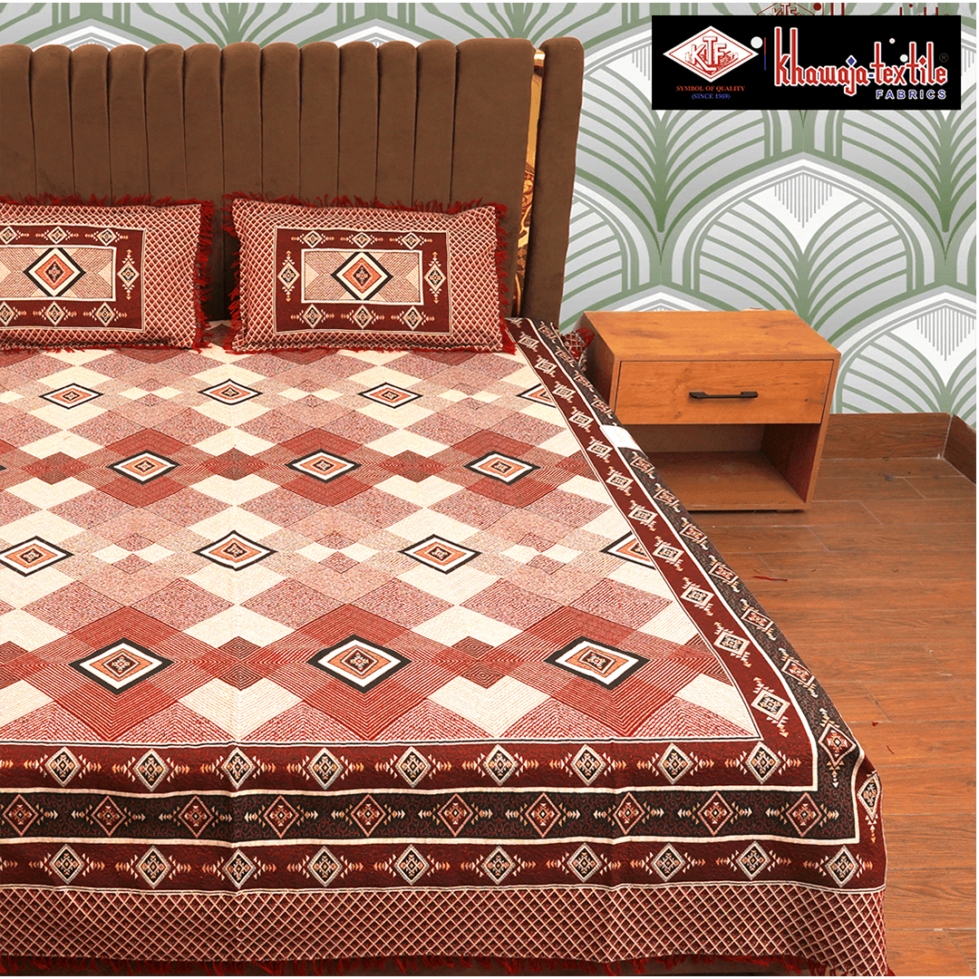 King Size Multani Bedsheet Khawaja Designers Art