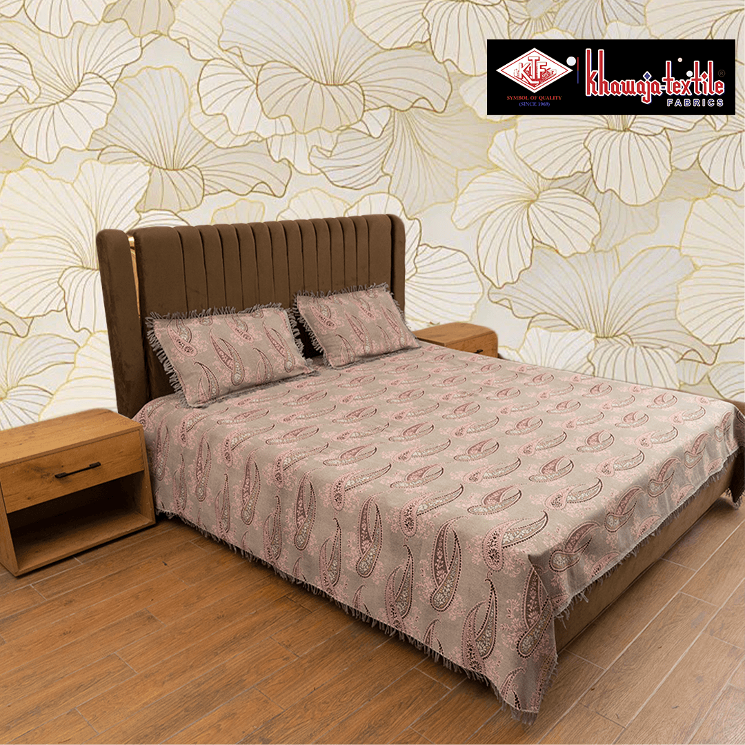 King Size Multani Bedsheet Khawaja Designers Plainn – King, Coal Grey