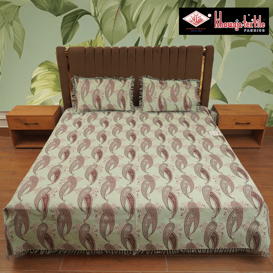 King Size Multani Bedsheet Khawaja Designers Plainn