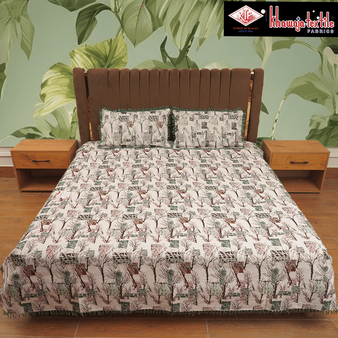 King Size Multani Bedsheet Khawaja New elegant – King, White