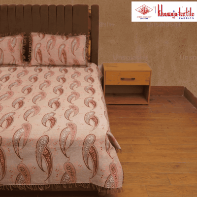 King Size Multani Bedsheet Khawaja Designers Plainn – King, Light Brown thumbnail