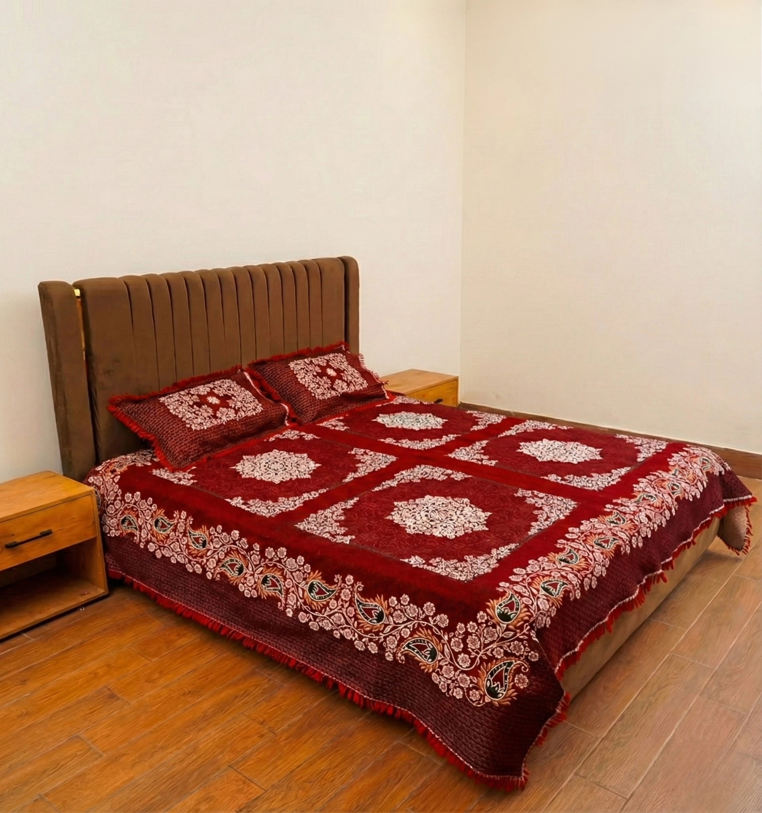 Super King Size Multani Bedsheet - 100 x 110 inches